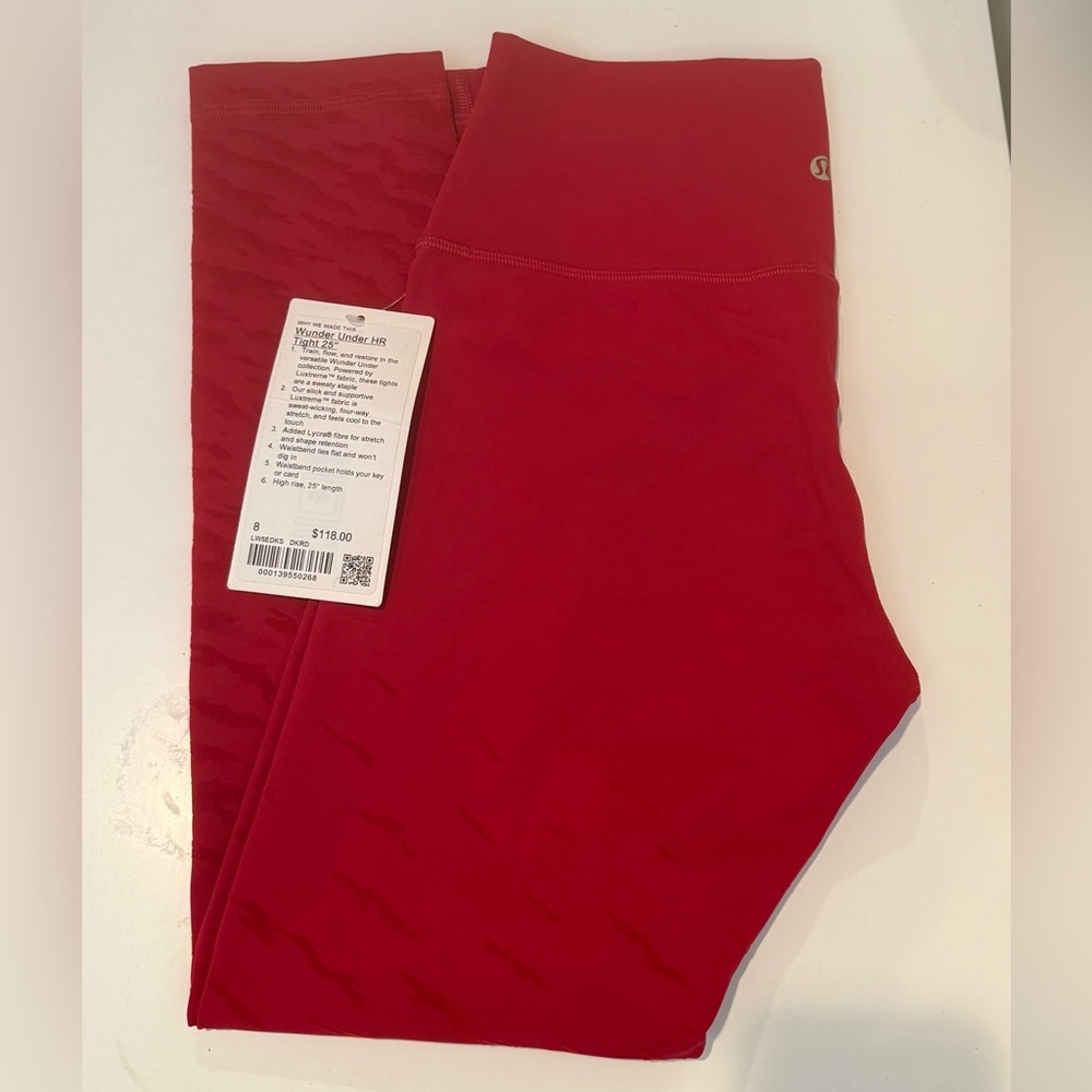 lululemon athletica Red Leggings